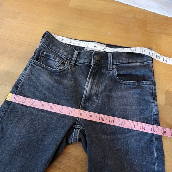 Everlane Mid-Rise Washed Black Stretch Jeans – Size 24 Tall / Long - Picture 8 of 11